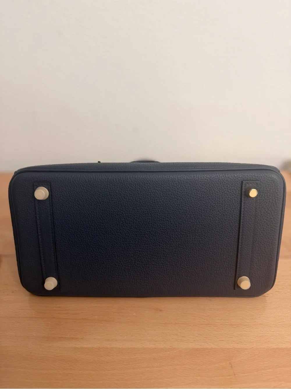 IMPORTED HANDMADE TOGO GHW MIDNIGHT BLUE BLEU NUIT LAMBSKIN BIRKIN 30